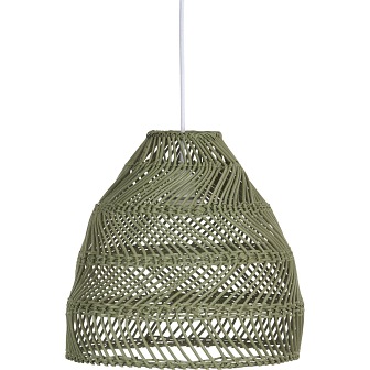 zdjęcie Duża wiklinowa lampa wisząca Maja zielona